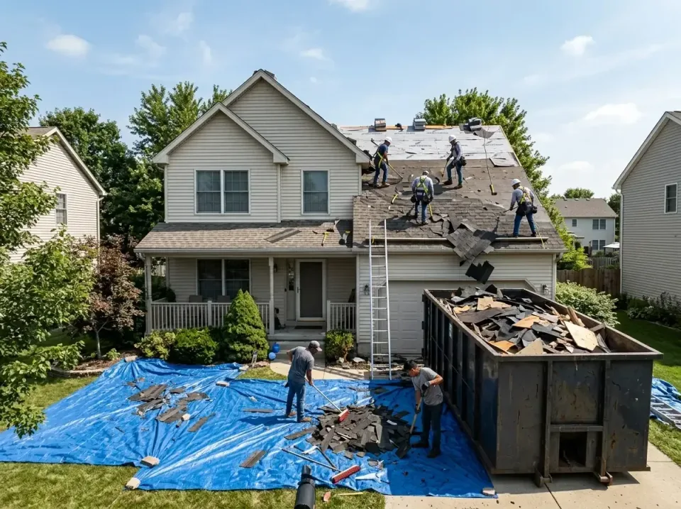 roof-replacement-debris-remova-004 — frequently asked questions, Cheapest Dumpster Rentals in Bossier City, LA